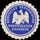 Siegelmarke K.Pr. Fortifikation Graudenz W0283693